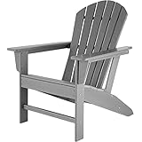 tectake 800814 Gartenstuhl Adirondack in Holzoptik, komfortable...