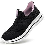 Sosenfer Slip on Sneakers Damen Hands Free Schuhe Ohne Schnürsenkel...