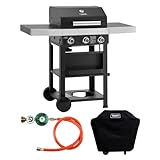 TAINO WABAYA 3+0 Gasgrill Grillwagen 3 Brenner Keramik Sear-Burner...