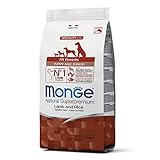 Monge Natural Superpremium Puppy and JUNIOR Lamb and Rice, Hundefutter für...