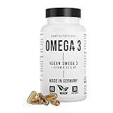 Omega 3 vegan mit Vitamin D3 & K2 - 60 Kapseln hochdosiert mit 1400mg...