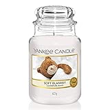 Yankee Candle Duftkerze im Glas (groß) | Soft Blanket | Brenndauer bis zu...