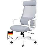 MELOKEA Bürostuhl Ergonomisch, Schreibtischstuhl mit Verstellbarer...