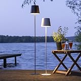 Lightbox LED Stehlampe für Innen & Außen | 129 cm Höhe, Ø 18 cm |...