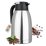 Isolierkanne aus Edelstahl 1,5l oder 2l Thermoskanne Kaffee isolierte...