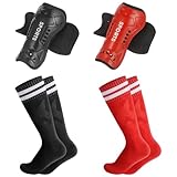 Partideal 2 Paar Schienbeinschoner für Kinder,Fussball Shin Guard mit...