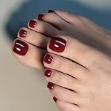 Anglicolor Kurze fussnägel zum kleben,Rot quadratische fußnägel zum...