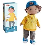 HABA Puppe Bruno – Coole 30cm Stoffpuppe für Kleinkinder –...