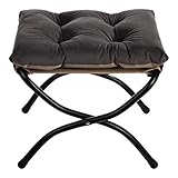 HollyHOME Fußhocker Klappbar Fußablage Fußstütze Faltbar Sitzhocker mit...