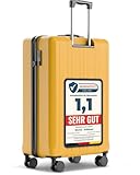 Wertes Koffer Groß 77cm - 100L - TSA Schloss Hartschalen Koffer mit...