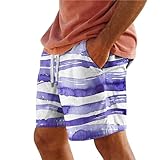 Herren-Shorts für den Sommer, leicht, elastisch, mit Kordelzug, kurze...