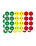 FUGLUS 1200 Stück Smiley Aufkleber,25mm Smile Stimmungsaufkleber...