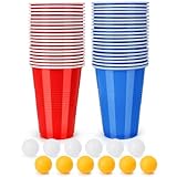 Spyrtb Bierpong Becher Set, Beer Pong Becher, 40 Beerpong Becher(500ML) +12...