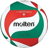 Molten Wettspielball-V5M4000-DE weiß/grün/rot 5