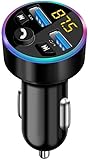Ziyan Auto FM Transmitter, Bluetooth 5.0 Autoradio Audioadapter MP3 Player,...