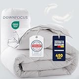 DOWNFOCUS Ganzjahres Leichte Sommer Daunendecke 155x220cm, 100% Bauwolle...