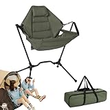 Genérico Campingstühle, Schaukelstuhl aus robustem Aluminium,...