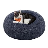 Feandrea Hundebett flauschig, Katzenbett, Donut Kissen, waschbar,...