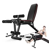 Fitnessbank Hantelbank Klappbar Weight Bench Gewicht Trainingsbank...