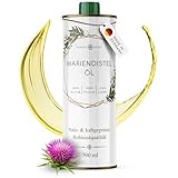 Mariendistelöl 500ml, kaltgepresst von Nordic Pure - Reich an Vitamin E &...