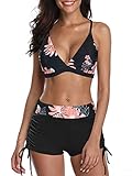 PONCEAU Bikini Damen Set Push Up Verstellbar Bikinioberteil Zweiteiliger...