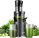 GDOR Slow Juicer Entsafter für Gemüse und Obst mit 90mm XL...