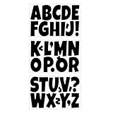 Canollo 3 Stück Schwarz Buchstaben Aufkleber, Große Buchstaben zum...