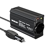 400W Auto Spannungswandler Wechselrichter DC 12V to AC 230V mit 2...