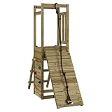 vidaXL Spielturm, Klettergerüst mit Kletterwand, Kinder Kletterturm,...