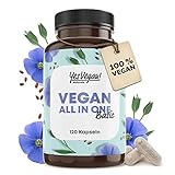 Vegan Complex - Vitamin B12 K2 D3 Eisen Zink Selen und Omega 3-120 Kapseln...