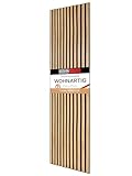 wohnartig® Akustikpaneele 1,485m² - 275cm x 54cm* set - (set = 2 Stück...