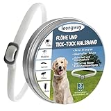 loongway Verstellbares Insektenhalsband für Hunde, natürliche und sichere...
