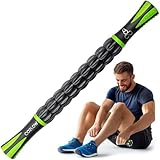 Muskelroller-Stick – Schwarzgrün – Körpermassagegerät mit 9 Rollen...