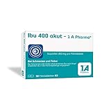 Ibu 400 akut - 1 A Pharma, 400 mg Tabletten mit Ibuprofen (50 Stck.): Bei...