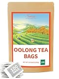 TeeLux Oolong Tee Beutel 100 Stück, Vegan, 100% Reiner Natürlicher Oolong...