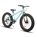 HILAND 26 Zoll Fat Tire Mountainbike für Jungen und Mädchen, 7-Gang...