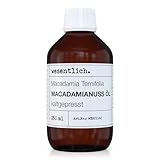 Macadamiaöl kaltgepresst 250ml - 100% reines Öl (Macadamia Integrifolia)...