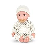 Babi Baby Puppe mit Kleidung in Cremefarben und Schnuller – Weiche 36 cm...