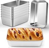 EOGRFW 8 Stück Brotbackform Edelstahl, Rechteckig Kastenform Set,...