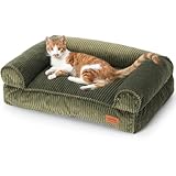 FUKUMARU Katzensofa Bett, Corduroy Gemütliches Katzenbett für drinnen mit...