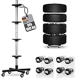 Felgenbaum für Autoreifen bis 225mm fahrbar - Reifenständer inkl. 8...