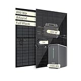VALE Balkonkraftwerk Bifazial 880 Wp Full Black - Marstek-M2-800...