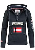 Geographical Norway GYMCLASS Lady - Damen Sweatshirt Hoody Und Taschen...