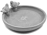 Stephans Möbelbörse Vogeltränke Bird Bath mit 2 Vögeln Vogelbecken...