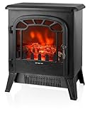 Emerio elektrischer Kamin mit dimmbarem Flammeneffekt | Retro Design |...