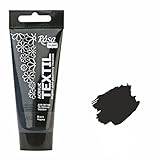 Krevo Art Stoffmalfarben Stofffarben Waschfest Textilfarbe schwarz...