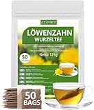 Löwenzahntee | Löwenzahnwurzel | Dandelion Root Tea 50 Teebeutel, 100%...