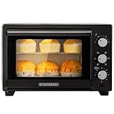 Steinborg® 25 Liter Mini Backofen mit Umluft Pizza Ofen inkl. Backblech...