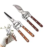 Gartenschere Zum Beschneiden,Universelle Amboss-Schere - 2 Stück...