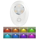LEPOTEC Kieselsteinformige RGB-Schrankleuchte mit Fernbedienung,...